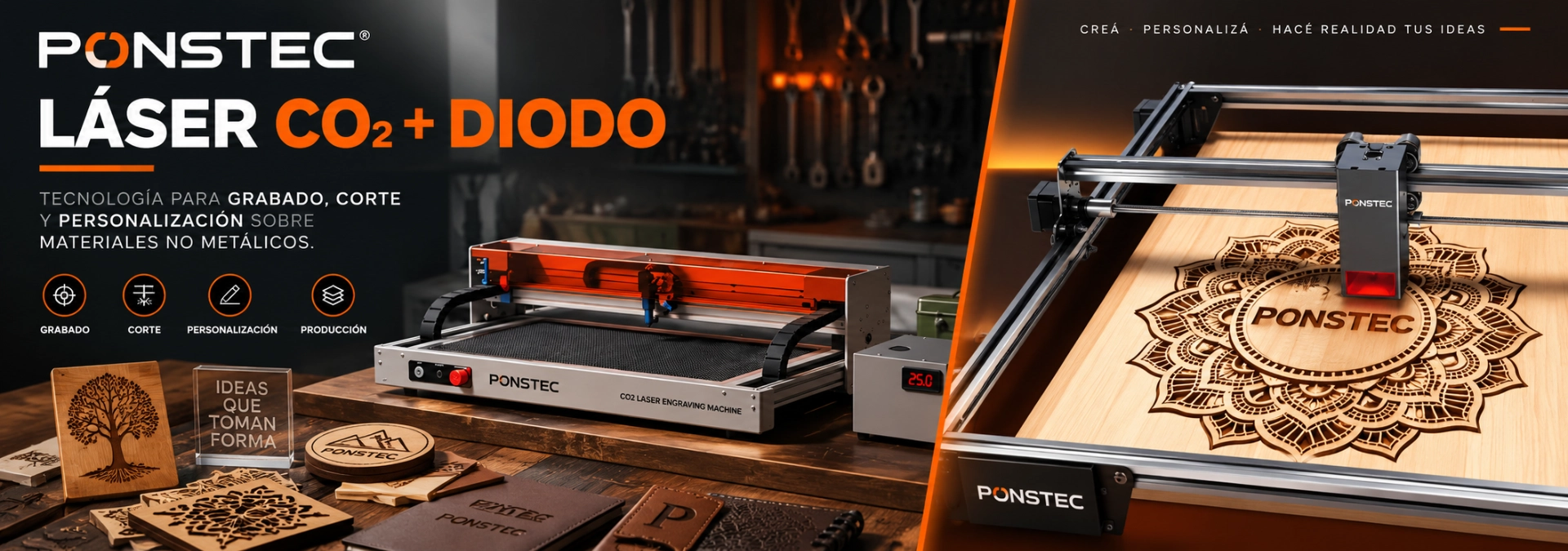PONSTEC Láser CO2 + Diodo